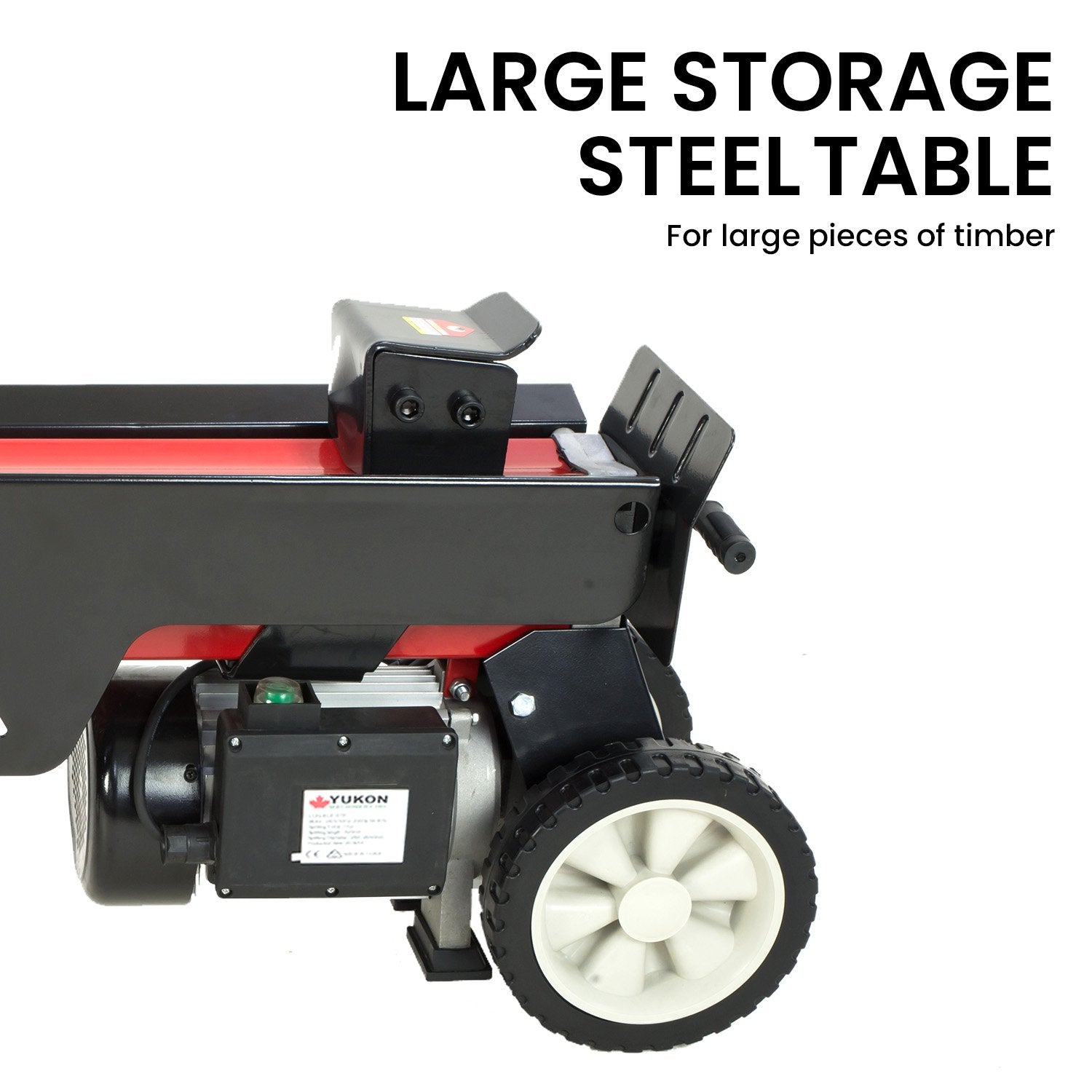 Outdoor Power Equipment: Yukon 7 Ton Electric Log Splitter With Side Protectors Axe Wood Cutter