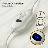 Blankets & Throws: Laura Hill Electric Blanket Queen Size Fitted Underlay Winter Throw - White