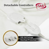 Blankets & Throws: Laura Hill Electric Blanket Queen Size Fitted Underlay Winter Throw - White