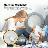 Blankets & Throws: Laura Hill Electric Blanket Queen Size Fitted Underlay Winter Throw - White