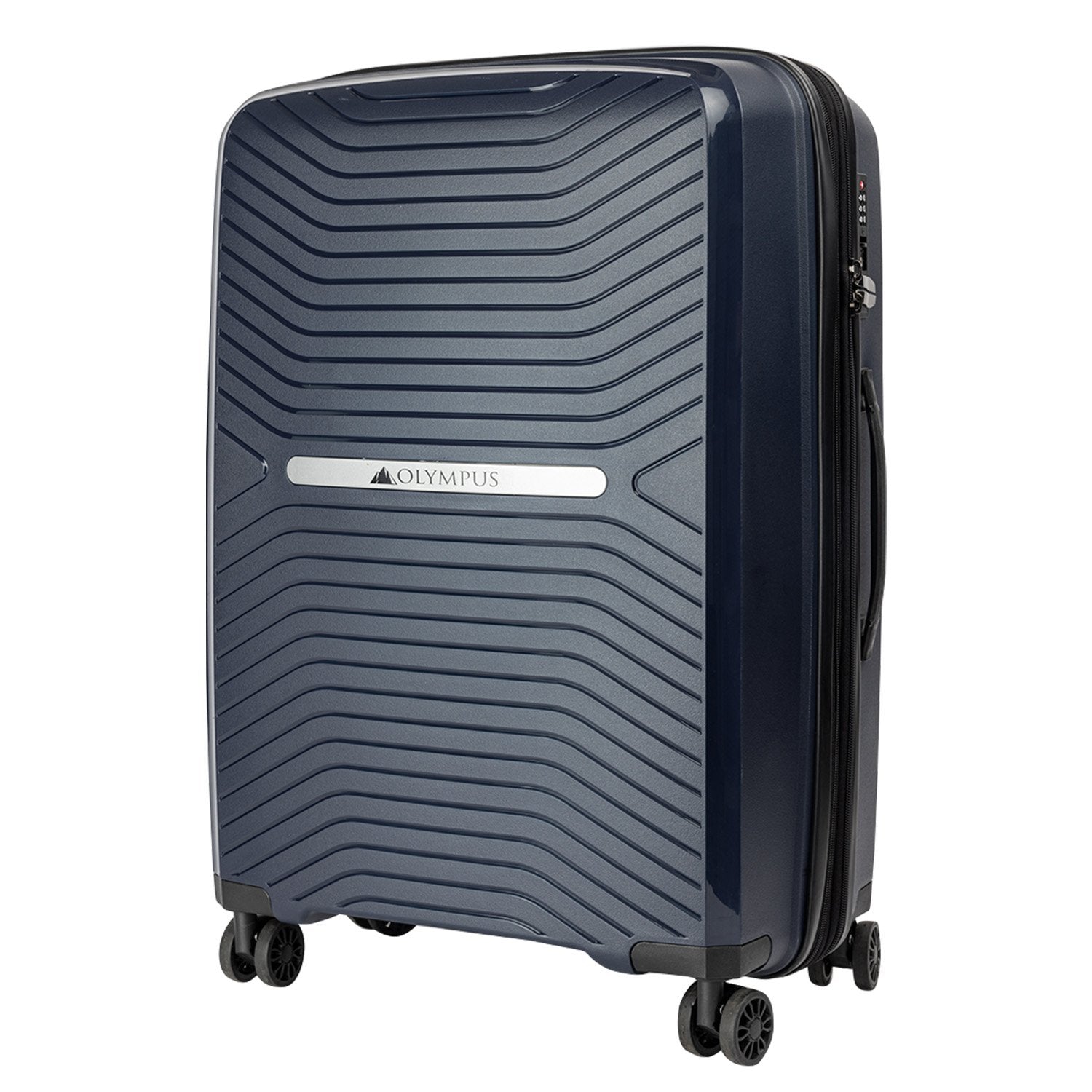 Suitcases: Olympus Astra 20in Lightweight Hard Shell Suitcase - Aegean Blue