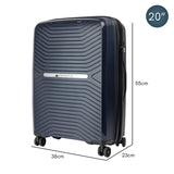 Suitcases: Olympus Astra 20in Lightweight Hard Shell Suitcase - Aegean Blue