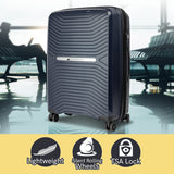 Suitcases: Olympus Astra 20in Lightweight Hard Shell Suitcase - Aegean Blue