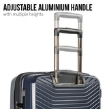 Suitcases: Olympus Astra 20in Lightweight Hard Shell Suitcase - Aegean Blue