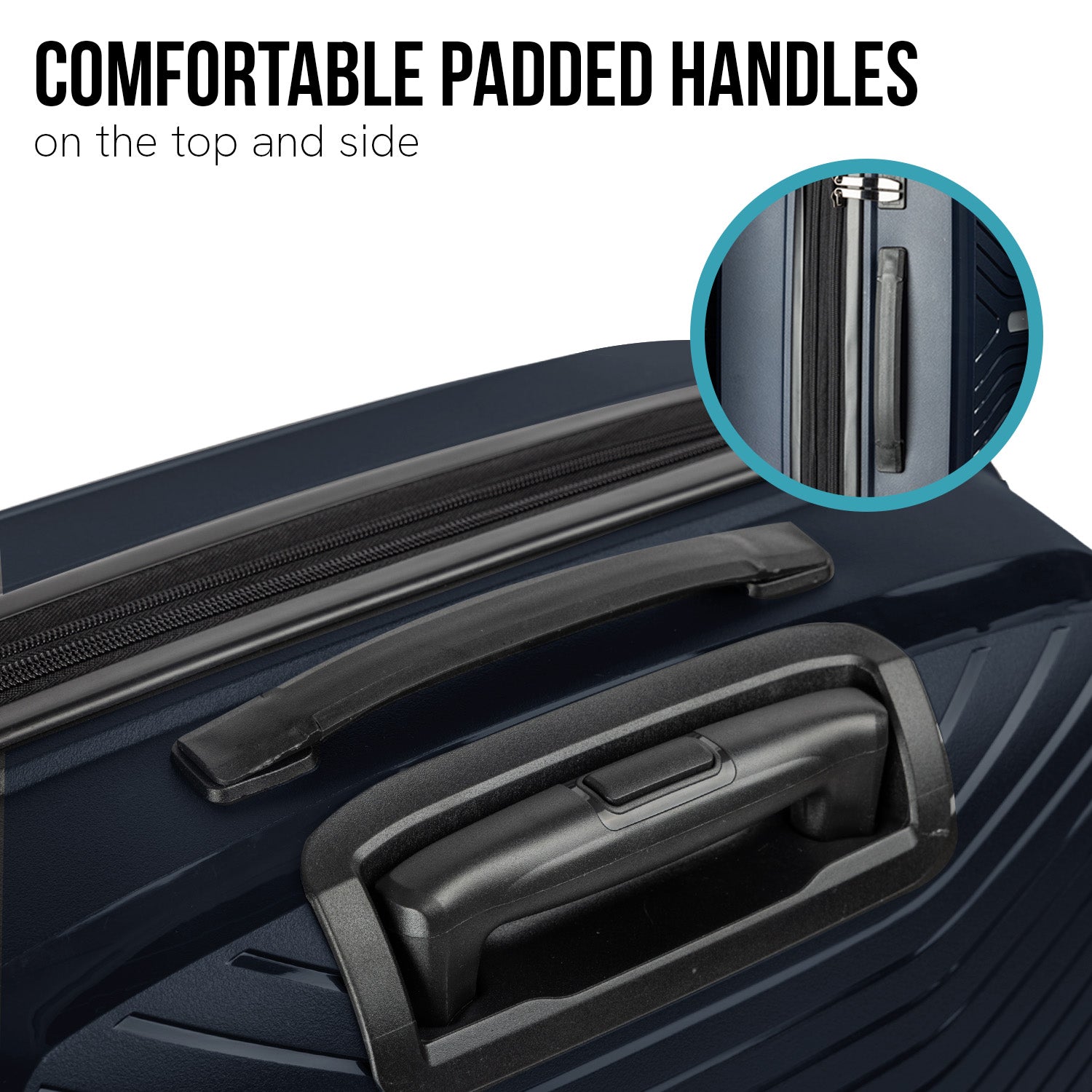 Suitcases: Olympus Astra 20in Lightweight Hard Shell Suitcase - Aegean Blue