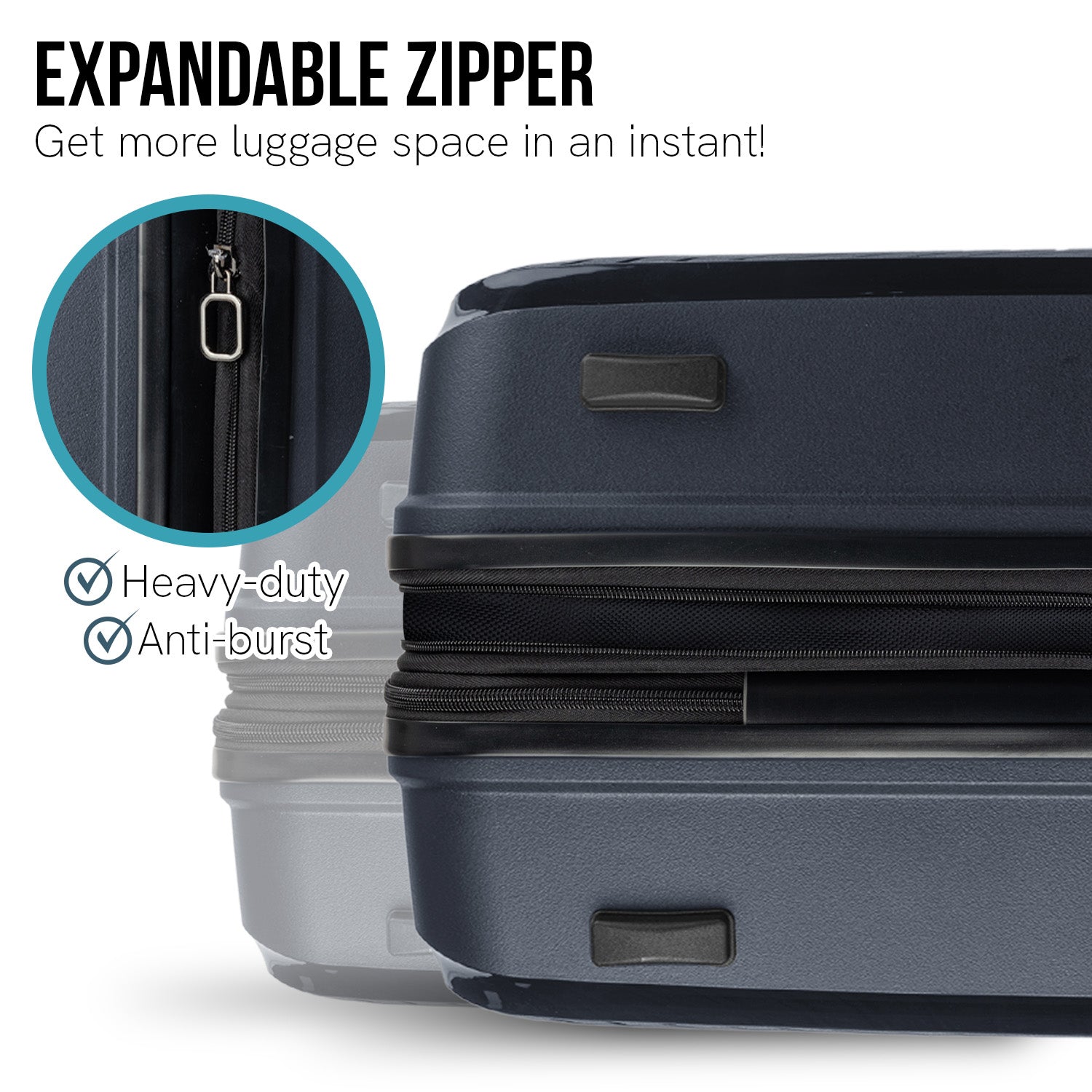 Suitcases: Olympus Astra 20in Lightweight Hard Shell Suitcase - Aegean Blue