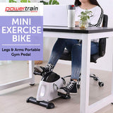 Exercise Bikes: Powertrain Mini Exercise Bike Arm and Leg Pedal Exerciser