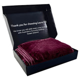 Blankets & Throws: Laura Hill Mink Blanket Throw Purple Double Sided Queen Size Soft Plush Bed Faux Rug