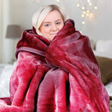 Blankets & Throws: Laura Hill Mink Blanket Double Sided Queen Size Soft Plush Bed Faux Throw Rug 220 X 240cm
