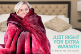 Blankets & Throws: Laura Hill Mink Blanket Double Sided Queen Size Soft Plush Bed Faux Throw Rug 220 X 240cm