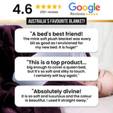 Blankets & Throws: Laura Hill 800-GSM Mink Blanket Queen Size Double-Sided Soft Plush Bed Faux Throw Rug 220 X 240cm Heavy Sage
