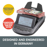 Office Supplies: Ratiotec Digital Coin Note Money Counter Currency Scales Australian Notes Portable - Made In Germany