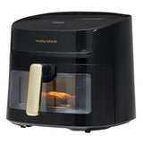 Air Fryers: Morphy Richards 6.5L Digital Air Fryer MRAF72BK w/LED Touch Control Panel 8 Preset Cooking Programs Non Stick Drawer