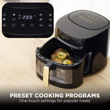 Air Fryers: Morphy Richards 6.5L Digital Air Fryer MRAF72BK w/LED Touch Control Panel 8 Preset Cooking Programs Non Stick Drawer