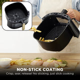 Air Fryers: Morphy Richards 6.5L Digital Air Fryer MRAF72BK w/LED Touch Control Panel 8 Preset Cooking Programs Non Stick Drawer