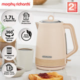 Kettles: Morphy Richards 1.7L Electric Kettle Essence Scandi Swivel Base Boil-Dry Protection