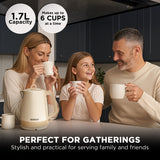Kettles: Morphy Richards 1.7L Electric Kettle Essence Scandi Swivel Base Boil-Dry Protection