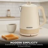 Kettles: Morphy Richards 1.7L Electric Kettle Essence Scandi Swivel Base Boil-Dry Protection