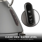 Kettles: Morphy Richards 1.5L Venture Collection Pyramid Kettle in Steel Grey