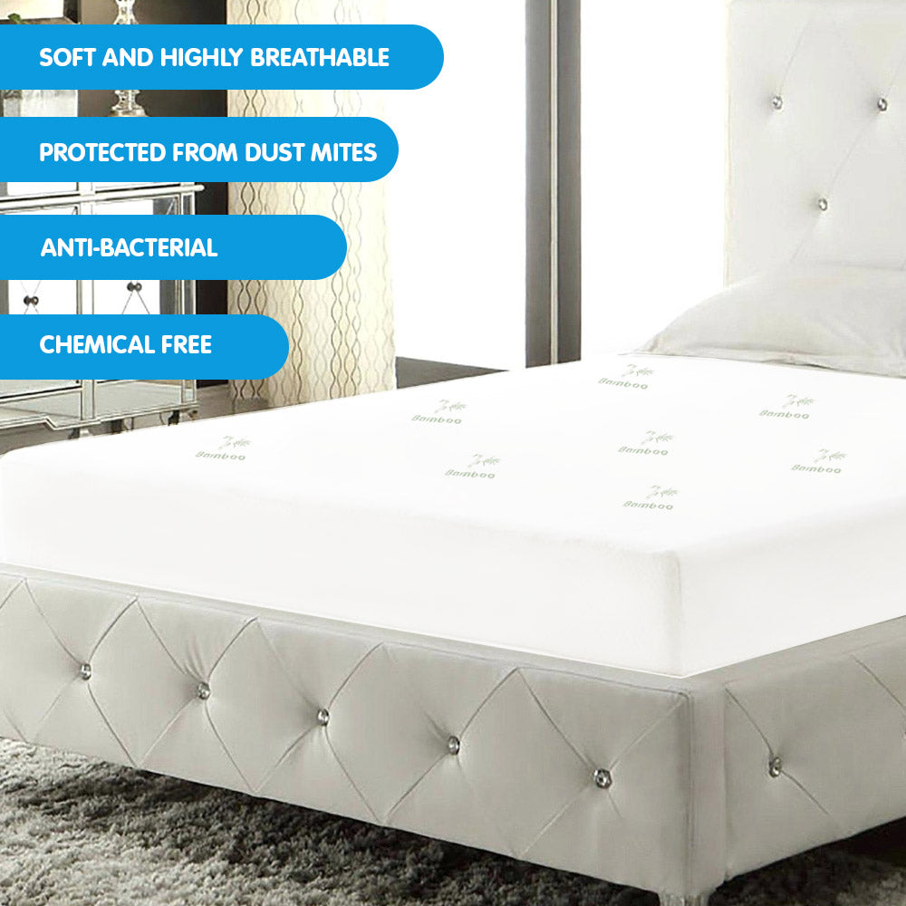Mattress Protectors: Laura Hill Bamboo Mattress Protector- Double
