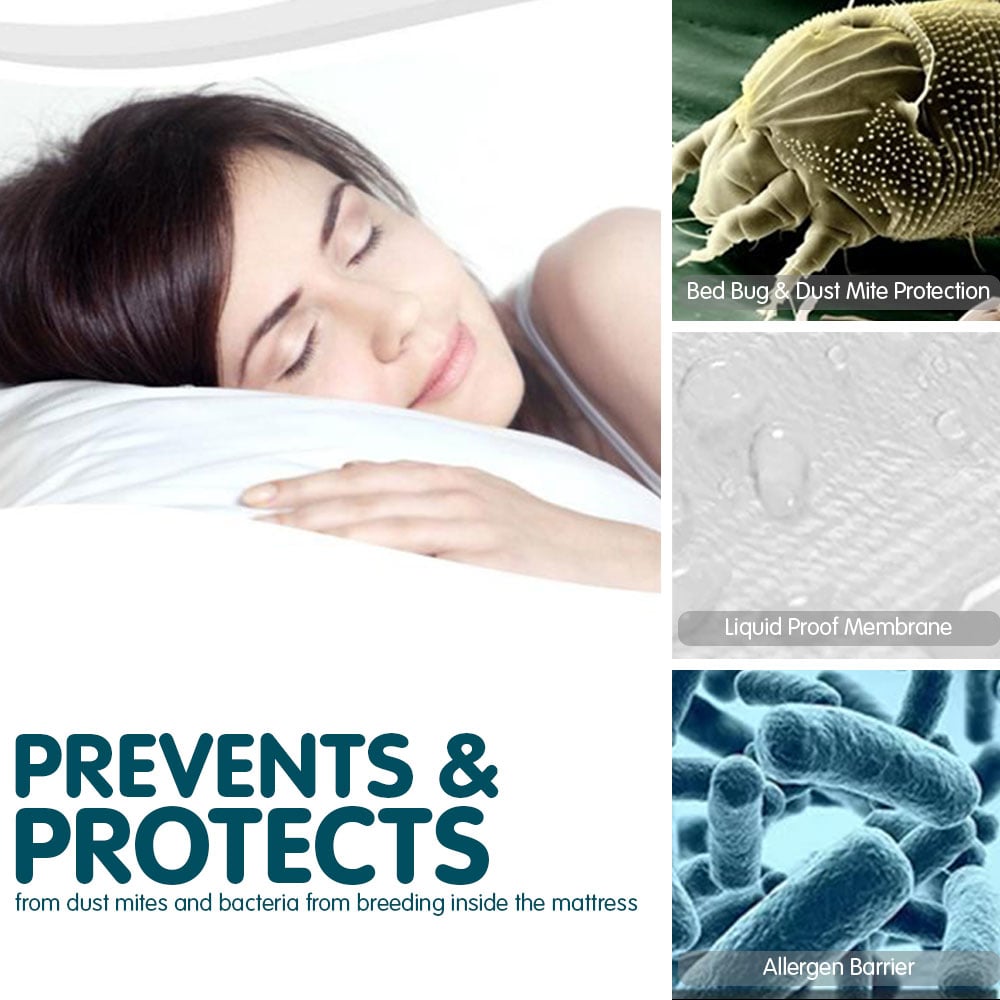 Mattress Protectors: Laura Hill Luxury Cool Max Comfortable Fully Fitted Bed Mattress Protector Queen
