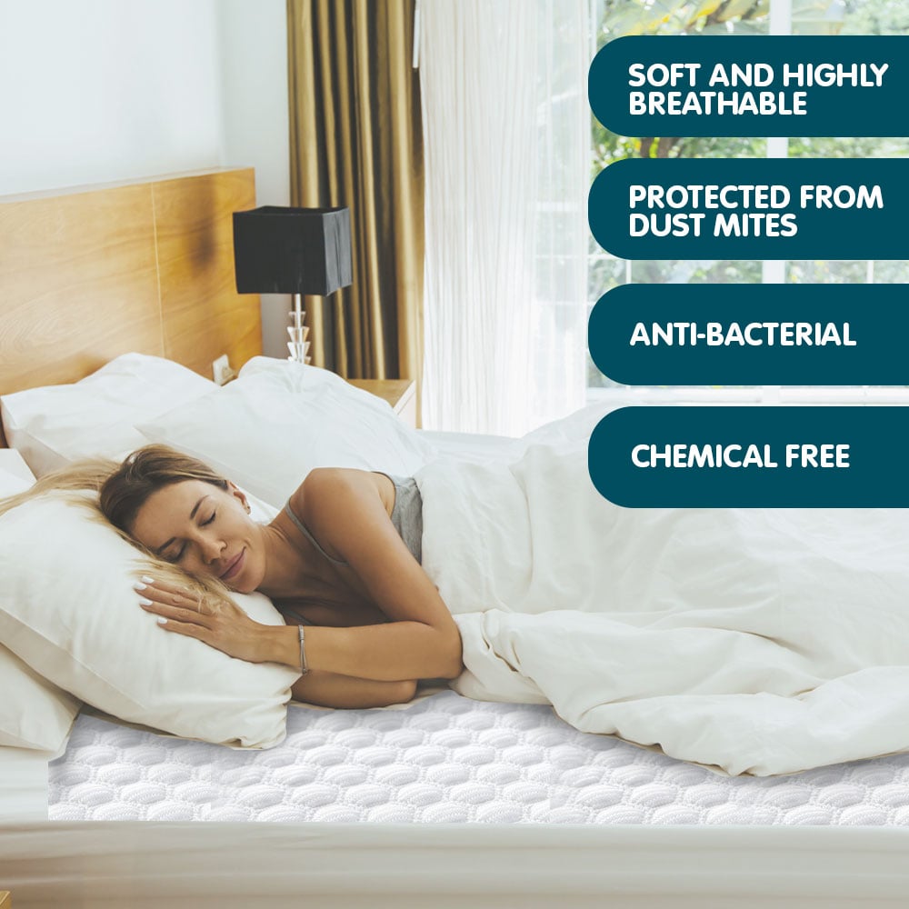Mattress Protectors: Laura Hill Luxury Cool Max Comfortable Fully Fitted Bed Mattress Protector Queen