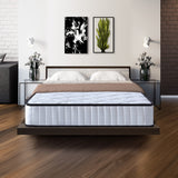 Mattress Toppers: Laura Hill King Single Size Mattress Pocket Spring High Density Foam For Bed