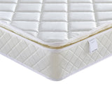 Mattress Toppers: Laura Hill Mattress Queen Size Pillow Top Pocket Spring High Density Foam 22cm