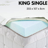 Mattress Toppers: Laura Hill Cool Gel Memory Foam Mattress Topper - King Single