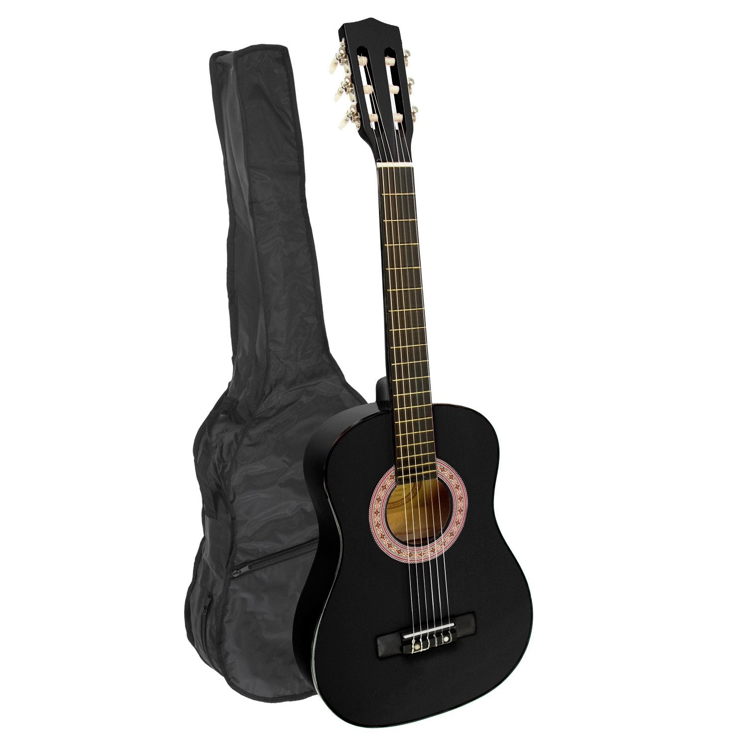 Guitars: Karrera 34in Acoustic Children Wooden Guitar - Black