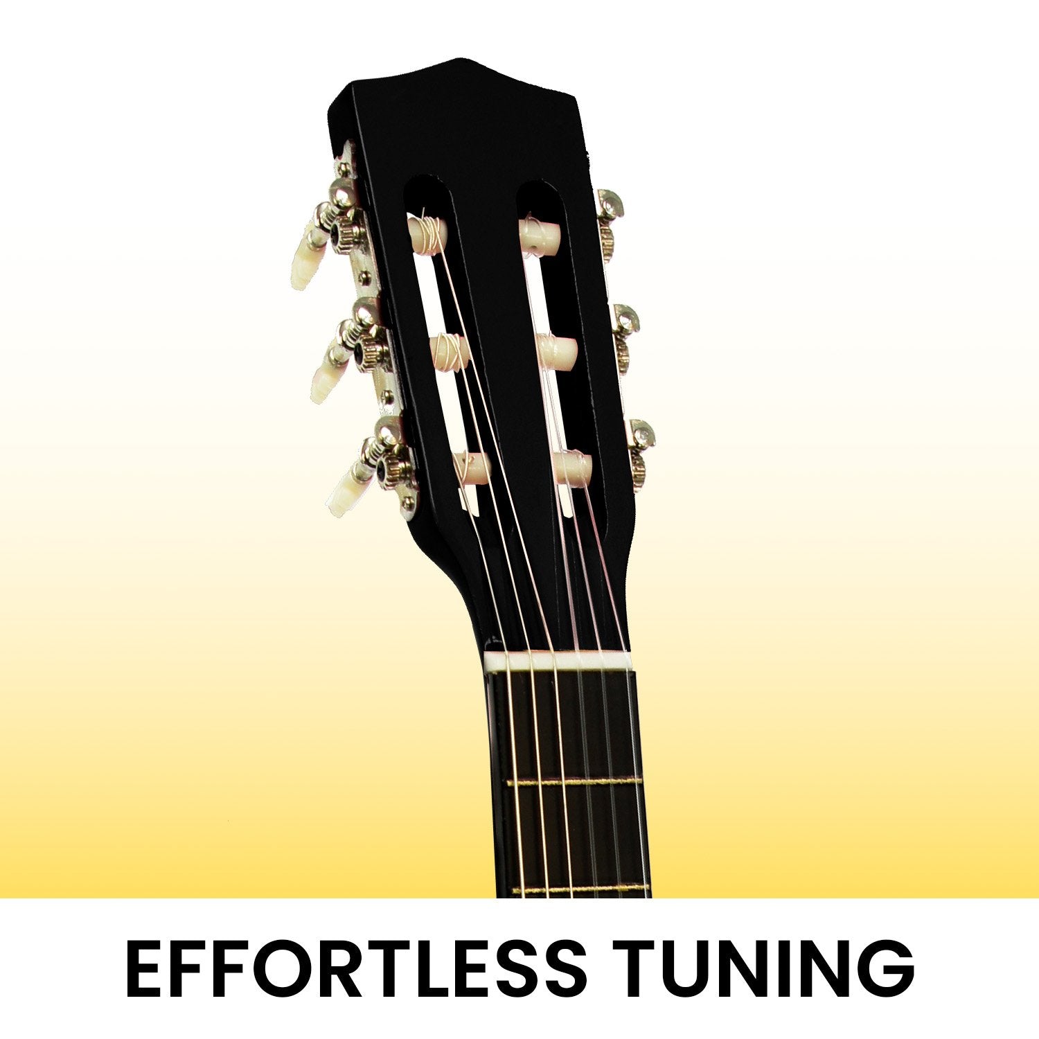 Guitars: Karrera 34in Acoustic Children Wooden Guitar - Black