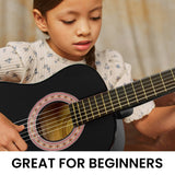 Guitars: Karrera 34in Acoustic Children Wooden Guitar - Black