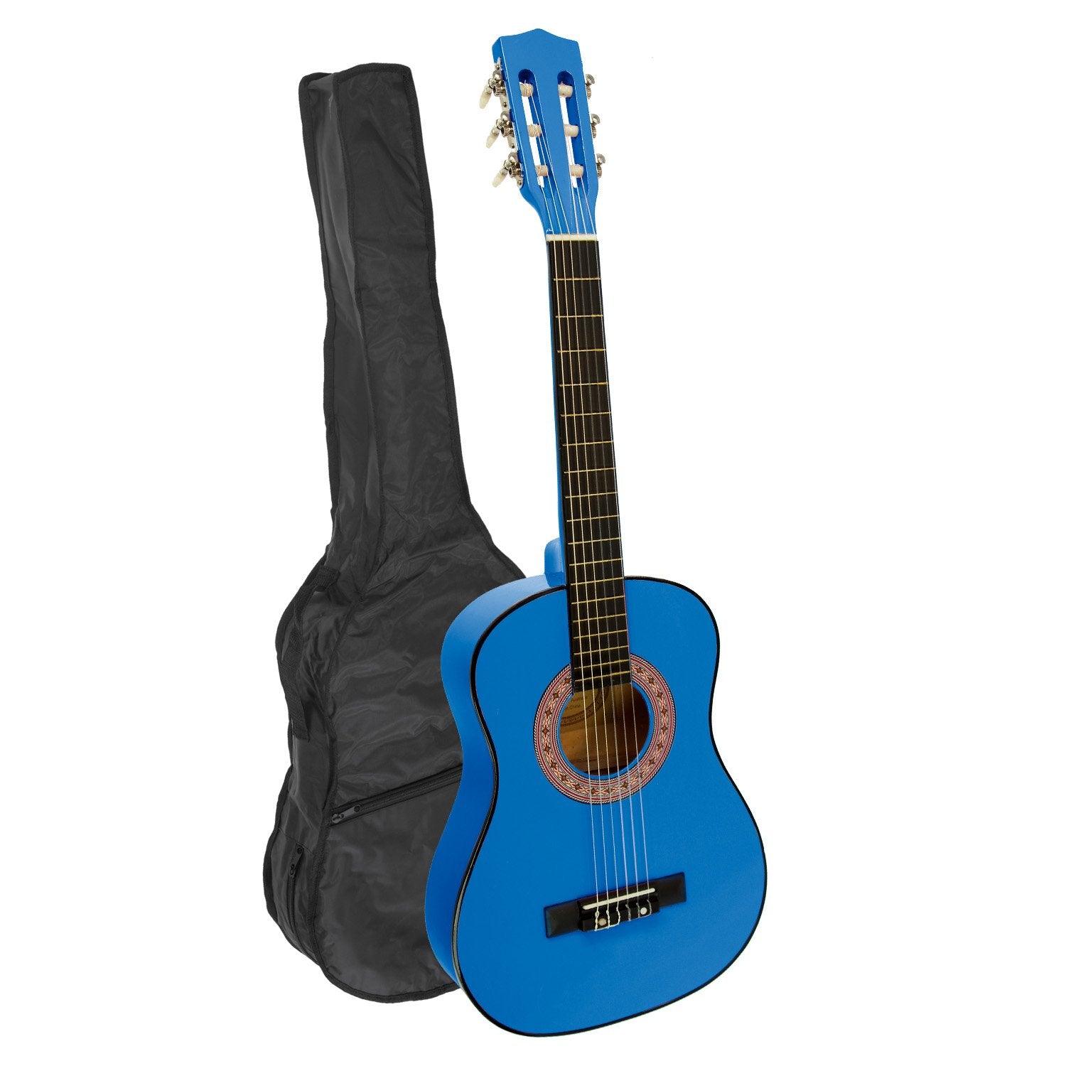 Guitars: Karrera 34in Acoustic Children no cut Guitar - Blue