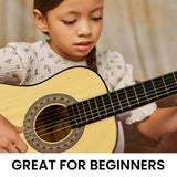 Guitars: Karrera Childrens Guitar  Wooden 34in Acoustic - Natural