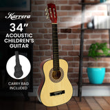 Guitars: Karrera Childrens Guitar  Wooden 34in Acoustic - Natural