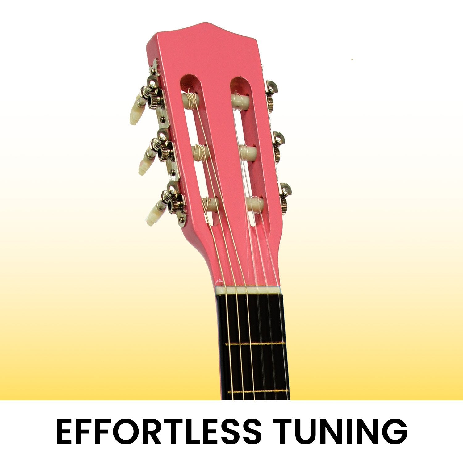 Guitars: Karrera 34in Acoustic Wooden Childrens Guitar - Pink