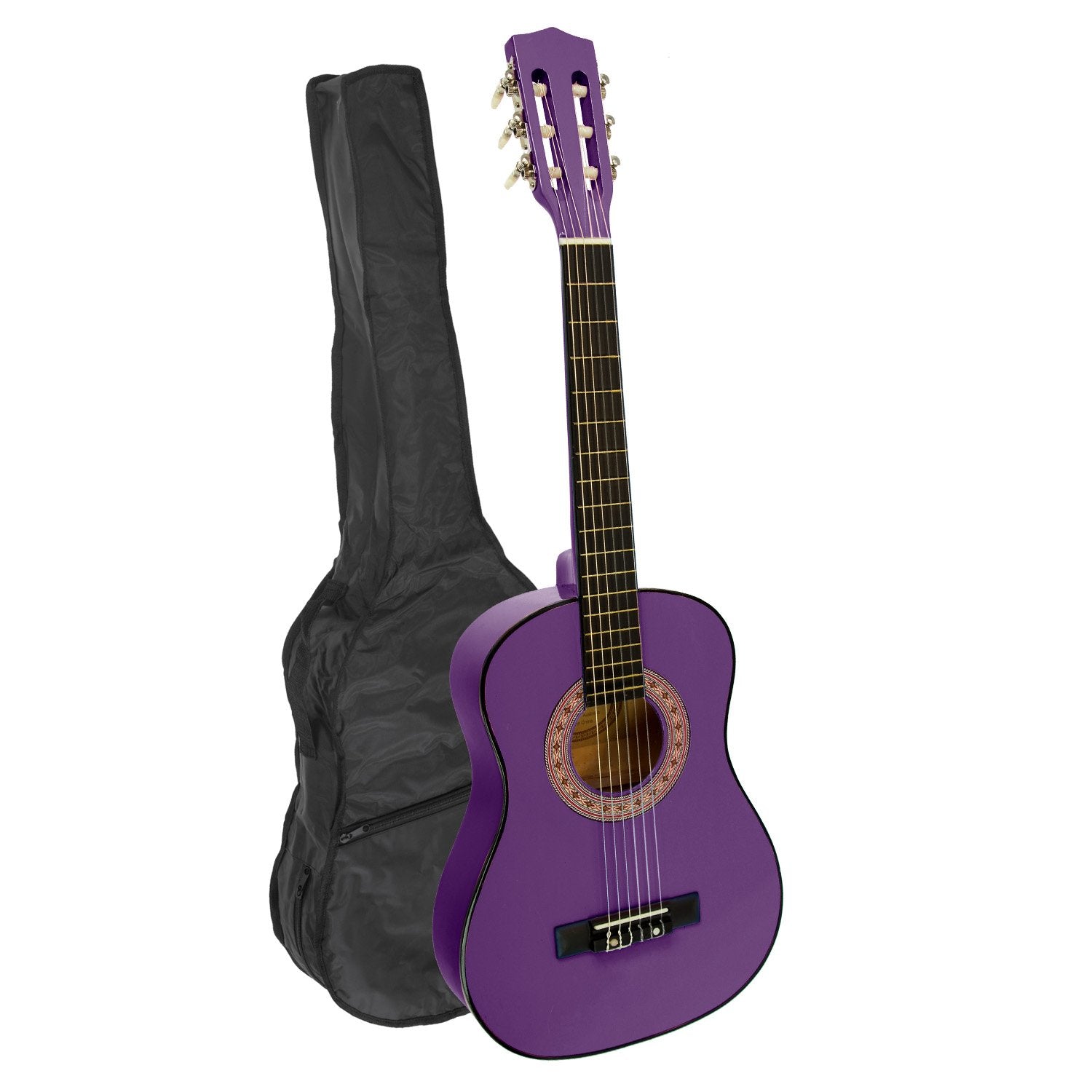Guitars: Karrera 34in Acoustic Children no cut Guitar - Purple