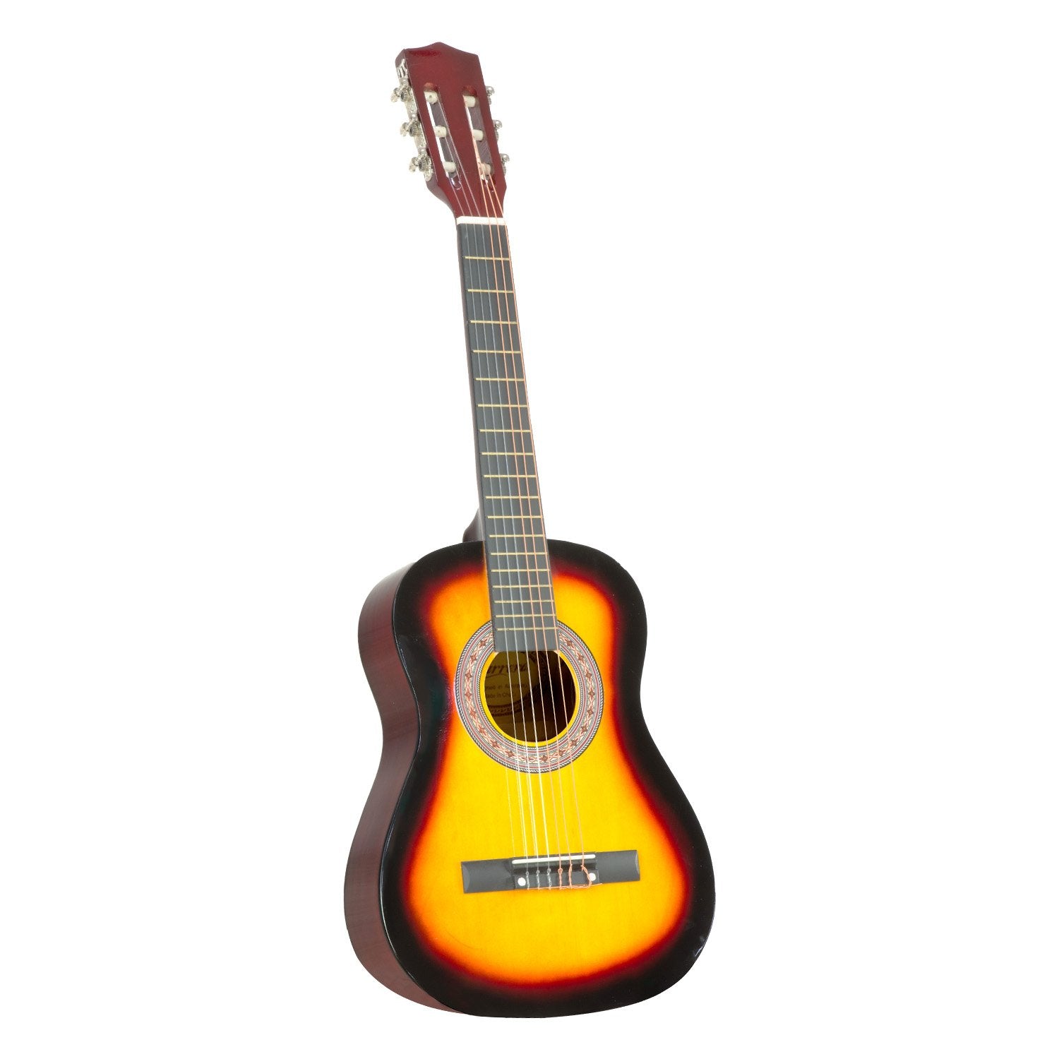 Guitars: Karrera 34in Acoustic Wooden Childrens Guitar - Sunburst