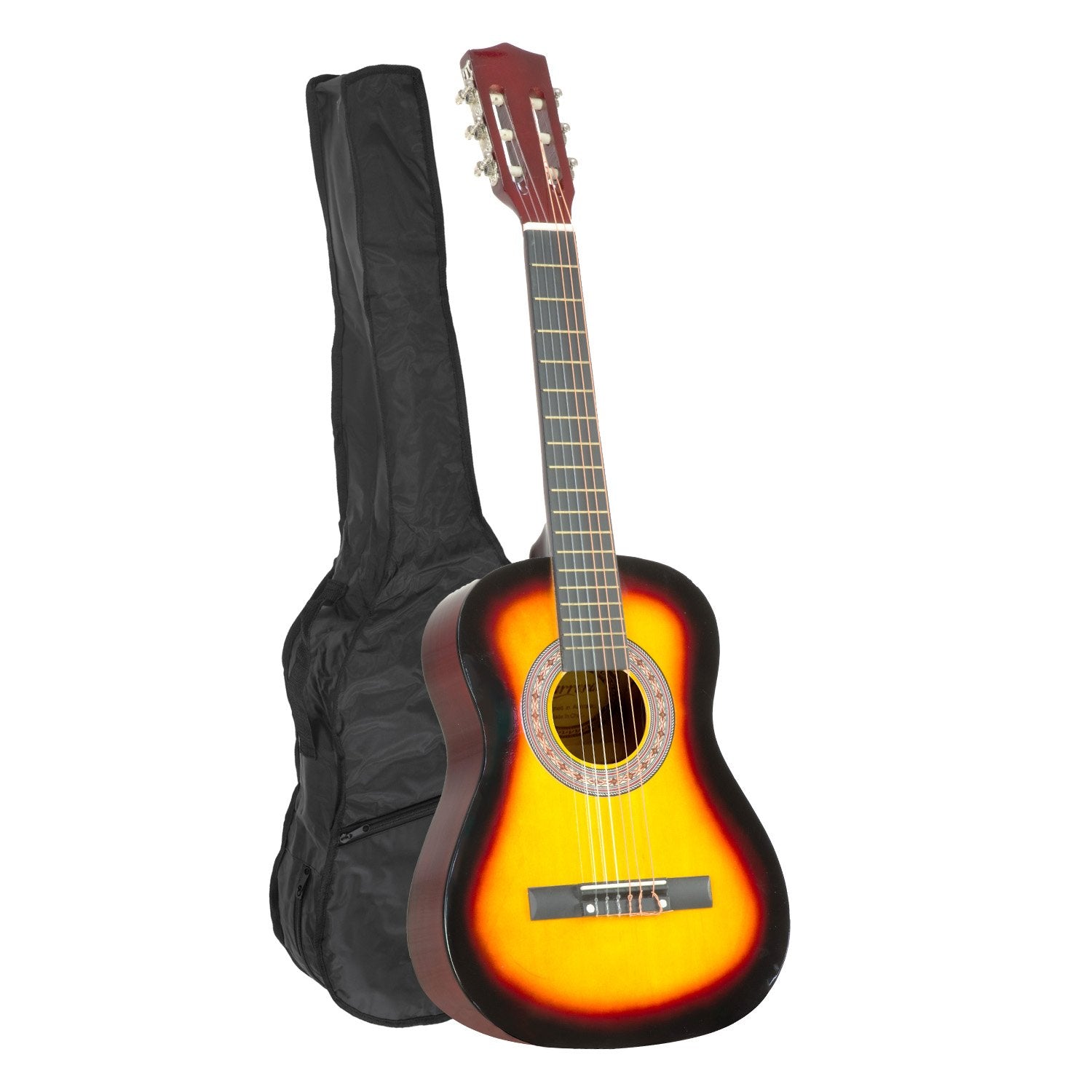 Guitars: Karrera 34in Acoustic Wooden Childrens Guitar - Sunburst