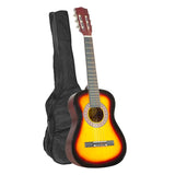 Guitars: Karrera 34in Acoustic Wooden Childrens Guitar - Sunburst
