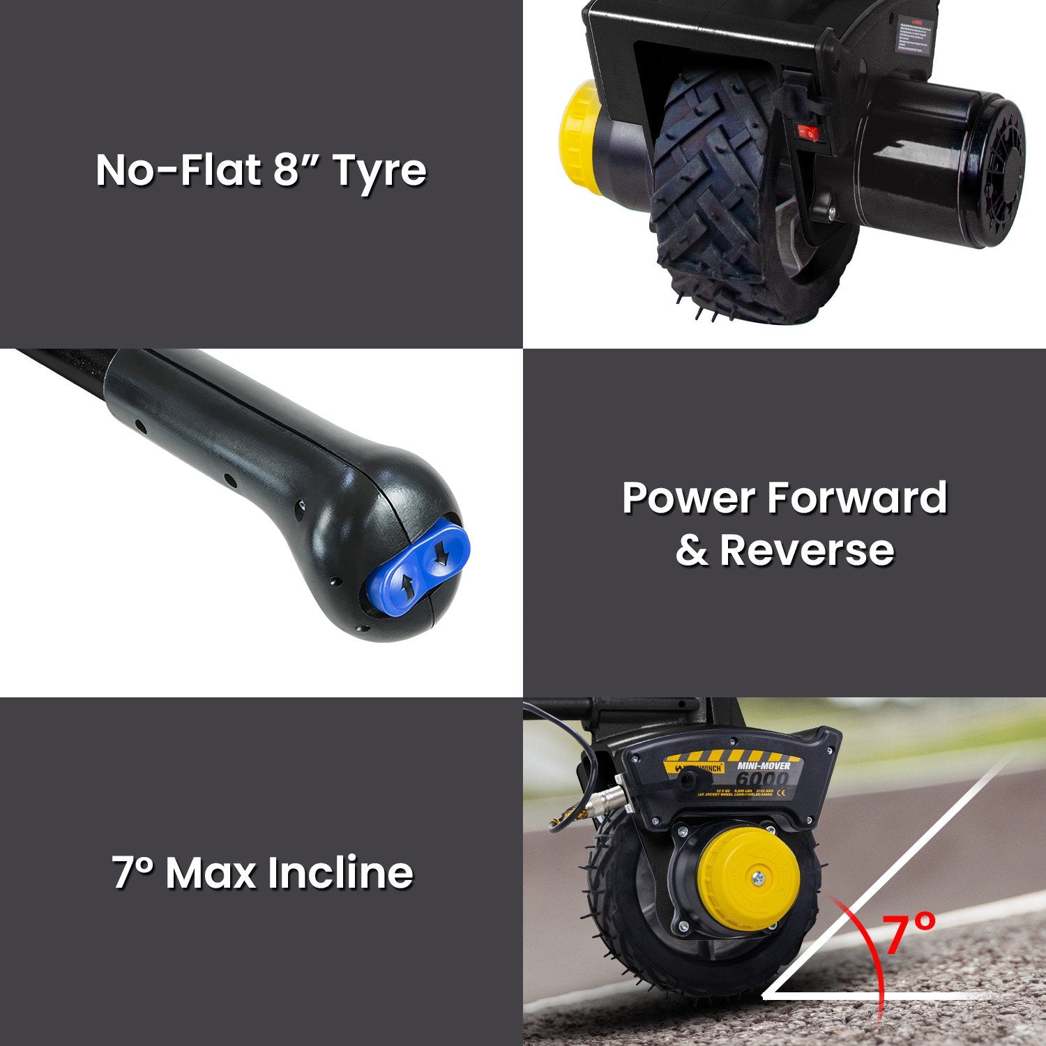 Ride On Cars: Mini Mover Gen3 12V 550W Electric Motorised Jockey Wheel - Black