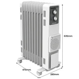 Dimplex 2.4kW Oil Column Heater with Turbo Fan 9 Fin Portable Radiator