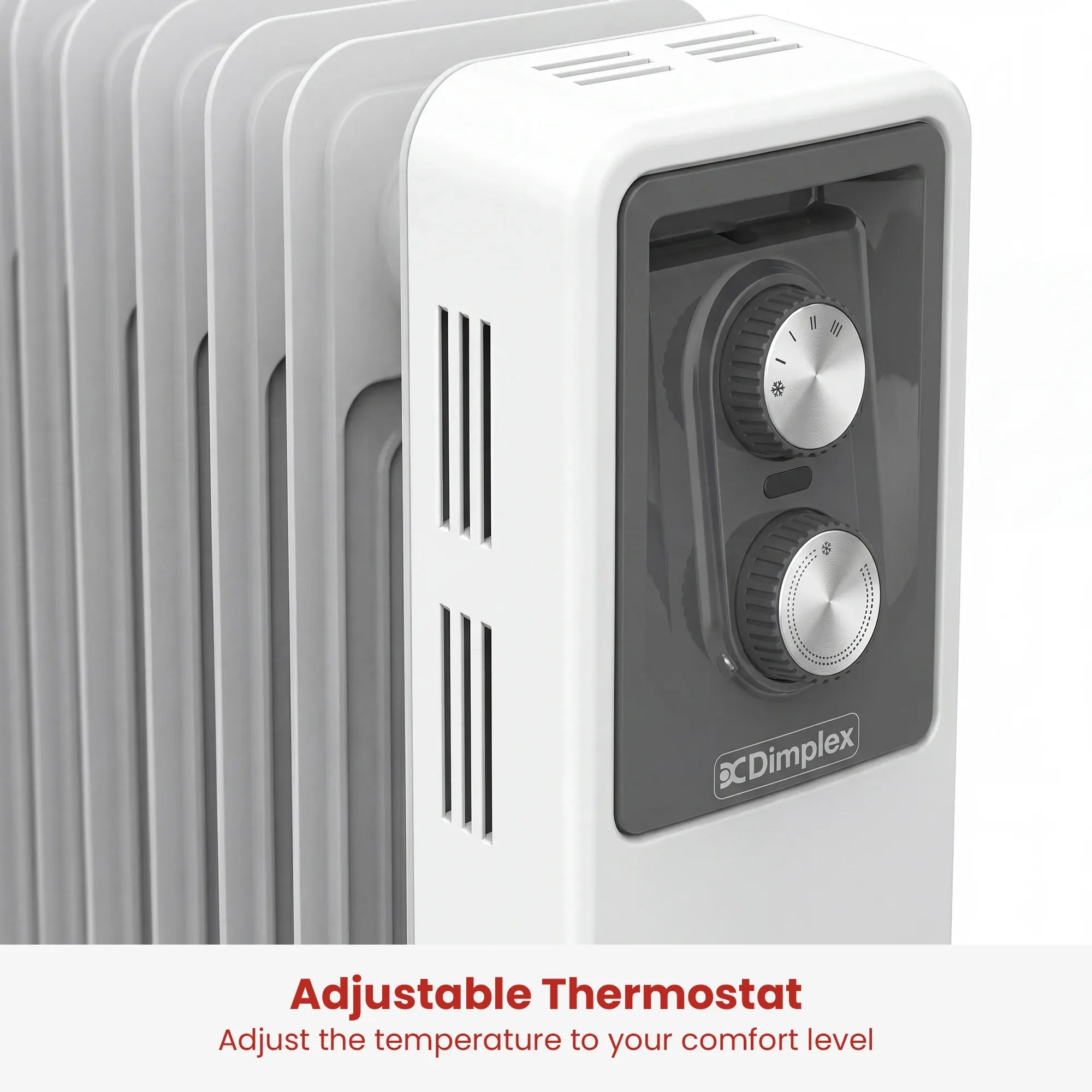 Dimplex 2.4kW Oil Column Heater with Turbo Fan 9 Fin Portable Radiator