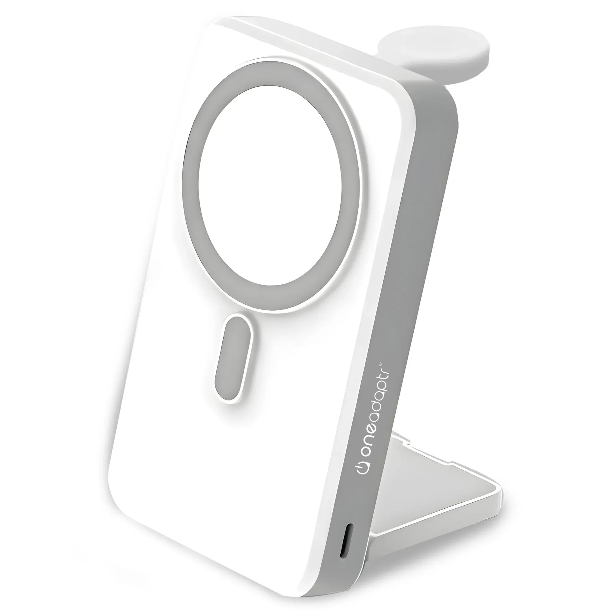 OneAdaptr OneGo White 5 in 1 MagSafe Charging Stand Power Bank