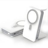 OneAdaptr OneGo White 5 in 1 MagSafe Charging Stand Power Bank