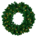 Christmas Trees: Christabelle 61cm Chadwick Christmas Wreath with LED Lights Front Door Decoration Ornament