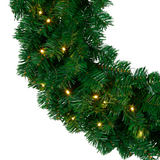 Christmas Trees: Christabelle 61cm Chadwick Christmas Wreath with LED Lights Front Door Decoration Ornament
