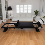 Yoga & Pilates: Powertrain Aria Steel Foldable Pilates Board Reformer Multifunctional Core Exercise Set Ab Trainer With Platform Extender Sitting Box Jumpboard And Footbar For Indoor Outdoor Full Body Fitness Home
