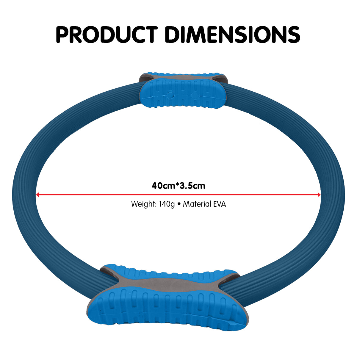 Exercise Bikes: Powertrain Pilates Ring Band Yoga Home Workout Exercise Band Blue