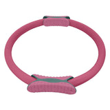 Yoga & Pilates: Powertrain Pilates Ring Band Yoga Home Workout Exercise Band Pink